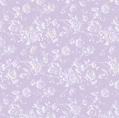 Dollhouse Miniature Wallpaper Tiffany Reverse, Lilac